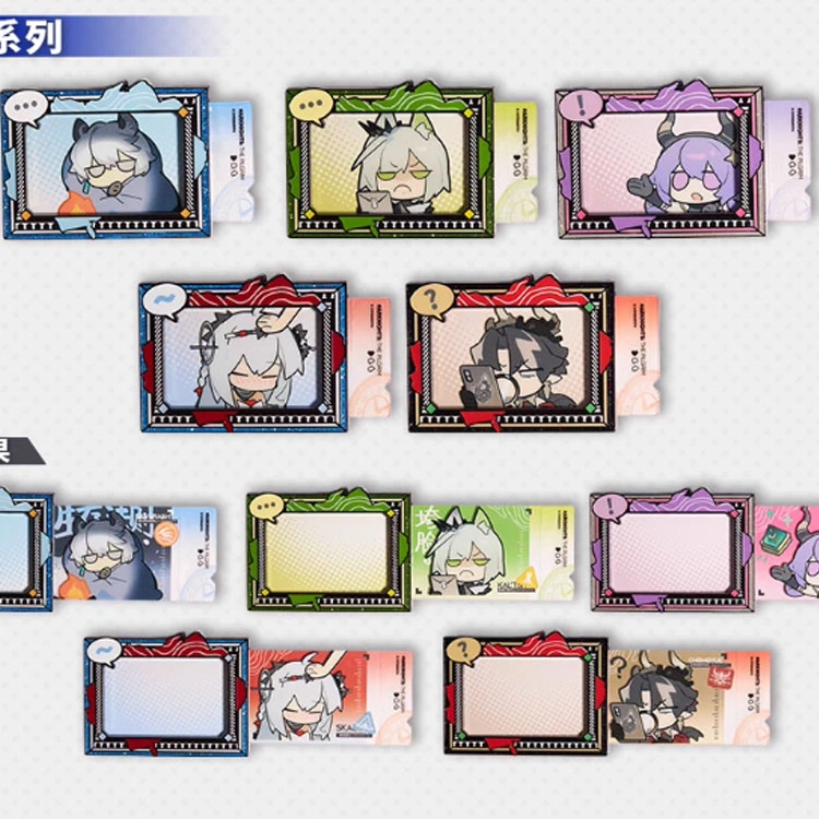 明日方舟 重岳 凯尔希 提丰 银灰 浊心斯卡蒂 魔术金属 罗德岛趣闻行者系列 可爱  谷圈冰箱贴