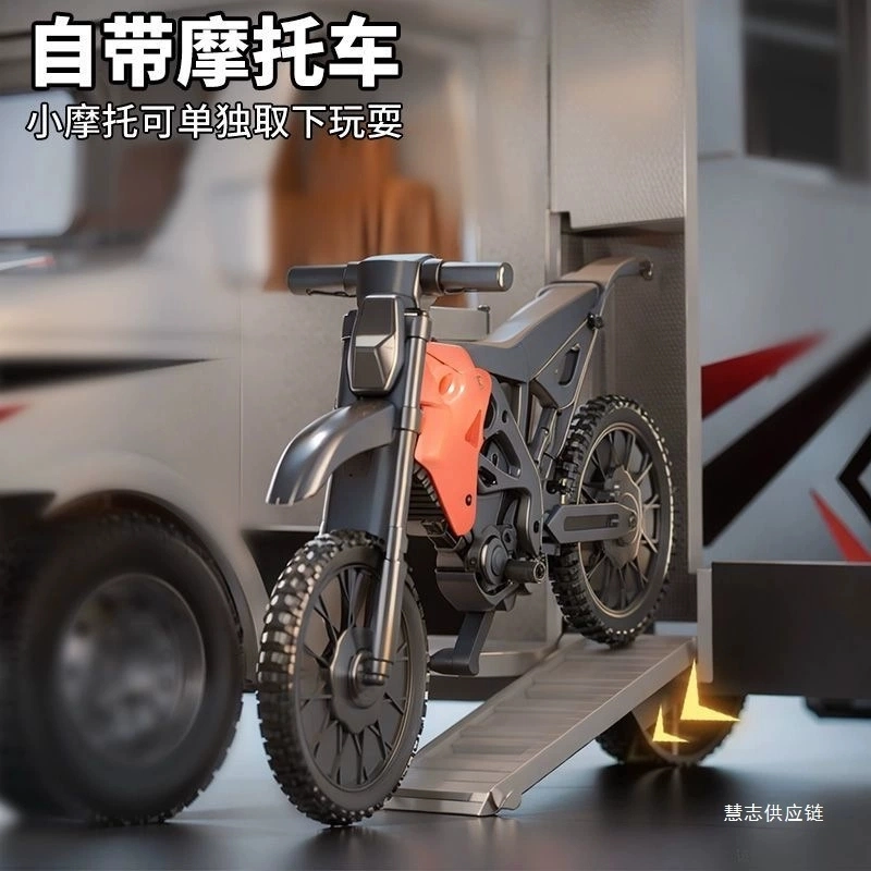 喜顽童 大号豪华房车益智玩具车多功能房车可动声光控玩具 其他静态模型