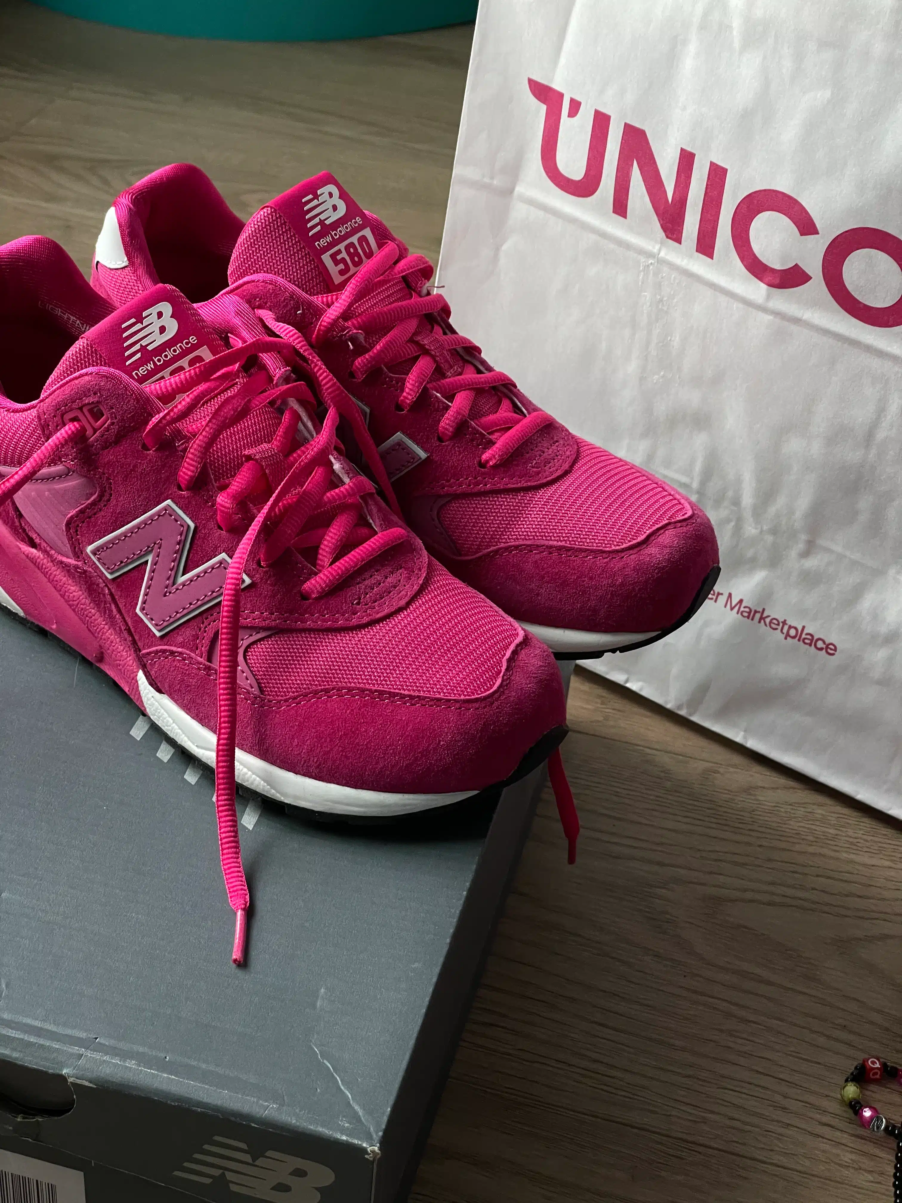 New balance 580 pink online