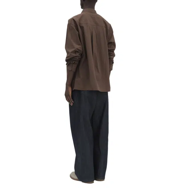 BESLOW WIDE FIT TWO TUCK SELVAGE DENIM PANTS
