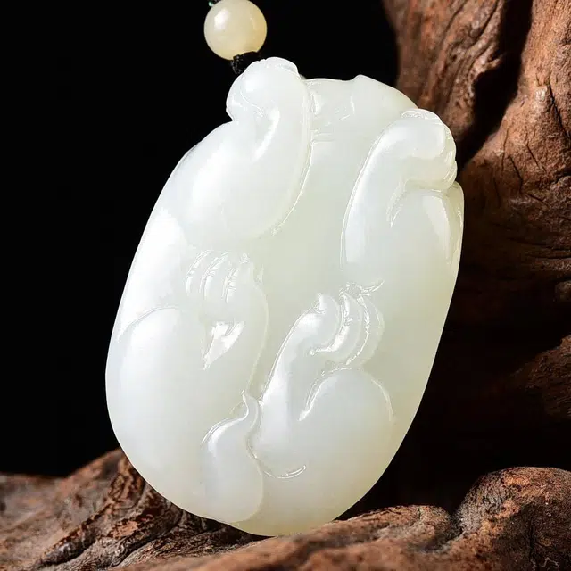 灵运宝 转运招财羊脂玉俏糖色缠身玄武糖色入手即油一物一图 和田玉吊坠 糖玉 男女同款情侣款