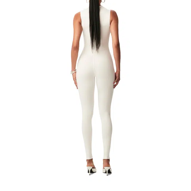 NAKED WARDROBE Sleeveless Sculpt Jumpsuit NW