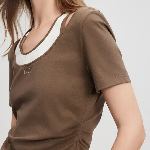 ELLE Two-in-One Colorblock Tee