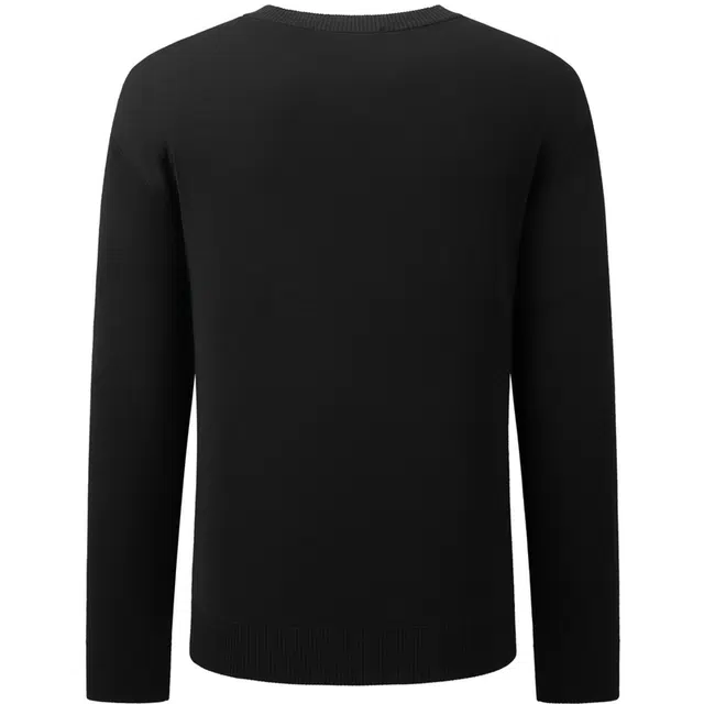 比音勒芬 静默复古老钱风穿搭舒适百搭时尚大气气质都市质感基础秋冬休闲简约亲肤柔软百搭圆领毛衣 男款