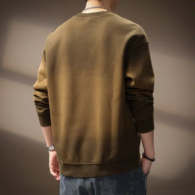 贵色 美式复古重磅潮牌痞帅宽松休闲长袖卫衣 男女同款