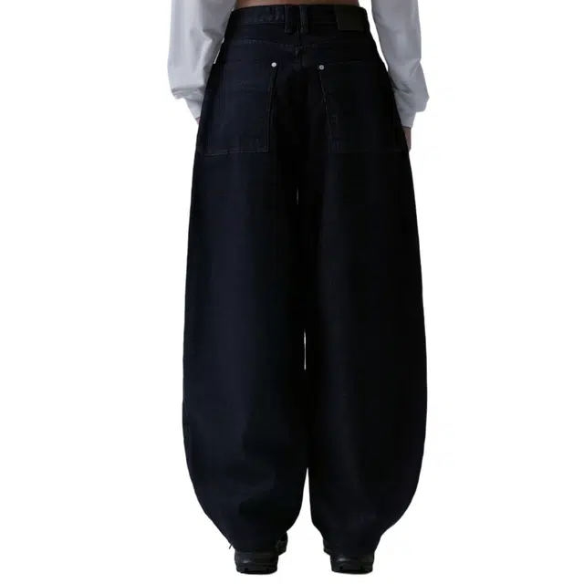 TREEMINGBIRD One Button Denim Set-up Pants