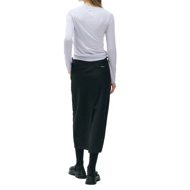 MARITHE FRANCOIS GIRBAUD SS25 W NYLON MIDI SKIRT
