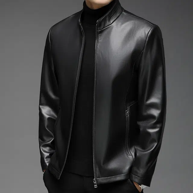 太子龍 外套立领中青年潮流帅气高端品质经典设计皮衣 男款