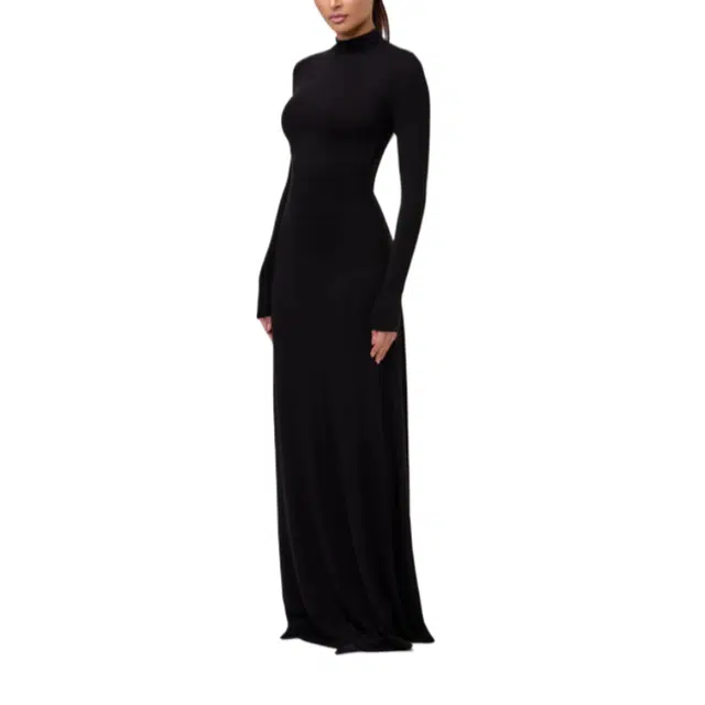 NAKED WARDROBE Smooth Open Back Maxi Dress