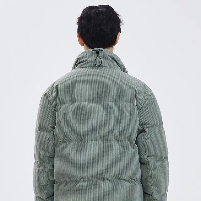 美特斯邦威 立领纯色工装多口袋面包羽绒服 男款
