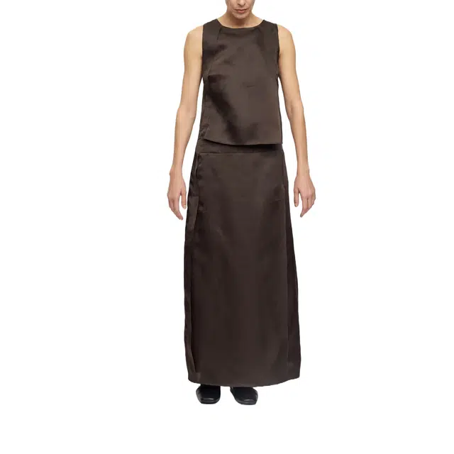 RUOHAN SABLE BROWN NISA DRESS AW25