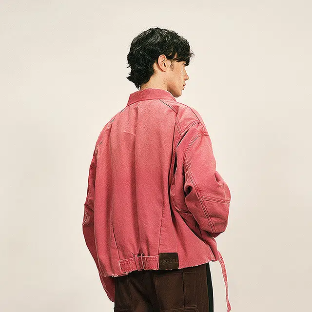 速写 棉衣长袖复古时尚舒适休闲个性简约棉服 男款