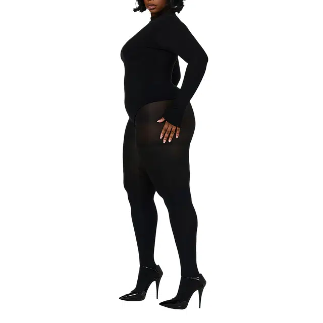 NAKED WARDROBE NW SCULPT MOCK NECK BODYSUIT CURVE