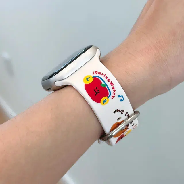 卫欣 表带 苹果适用 硅胶材质 涂鸦硅胶表带 男女通用