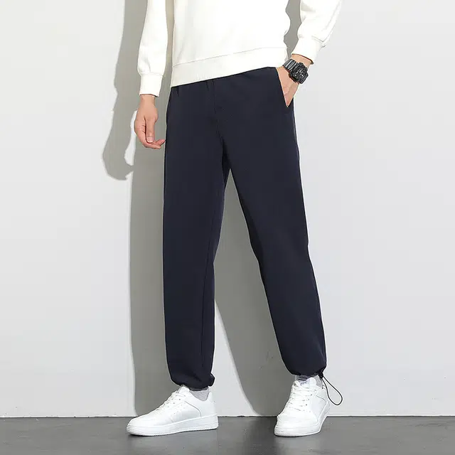 金盾 潮流纯色合身卫裤长裤休闲裤 男款