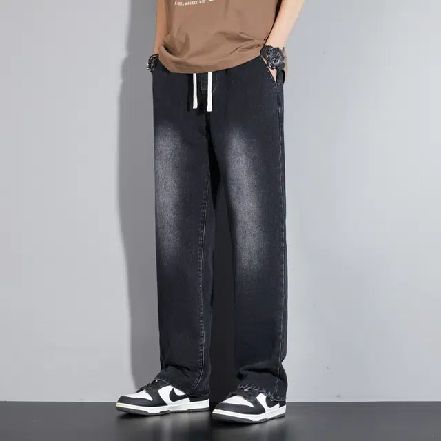 金盾 时尚舒适百搭休闲高街长裤子牛仔裤 男款