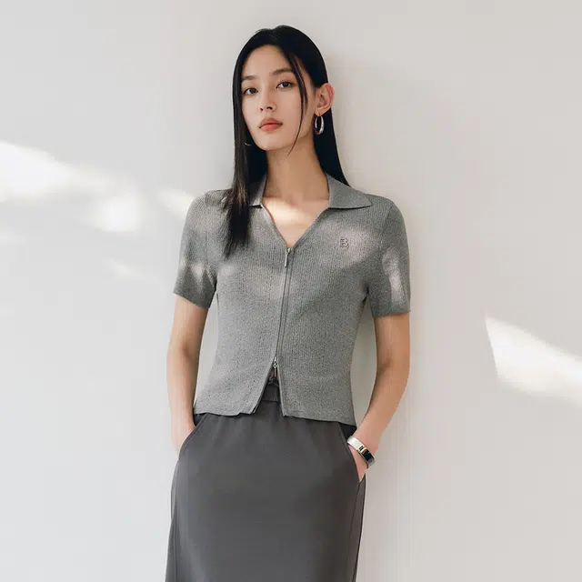 太平鸟 时尚简约休闲百搭短袖针织衫 女款
