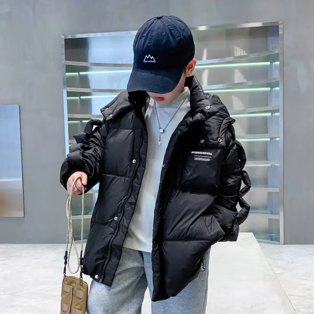 雅鹿棉衣 纯色百搭轻盈时尚保暖 青少年