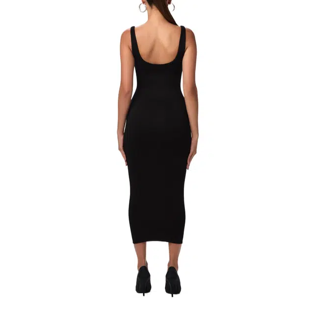 NAKED WARDROBE SCULPT TANK MIDI DRESS NW