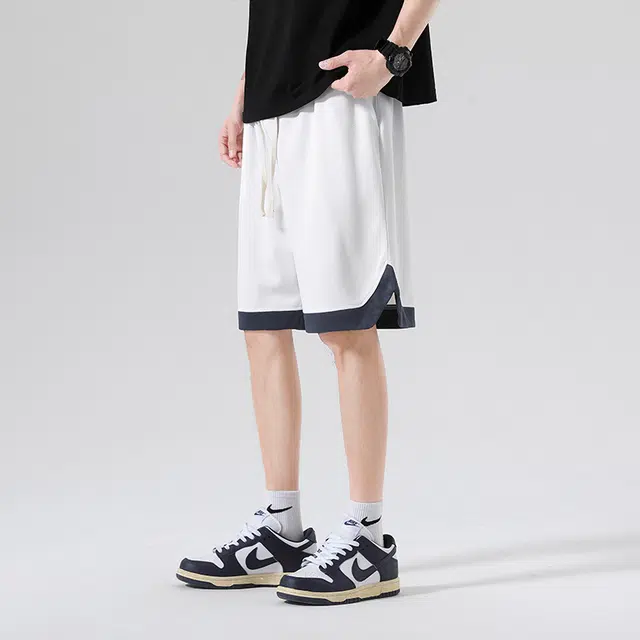 金盾 潮牌速干美式运动宽松篮球冰丝休闲短裤 男款