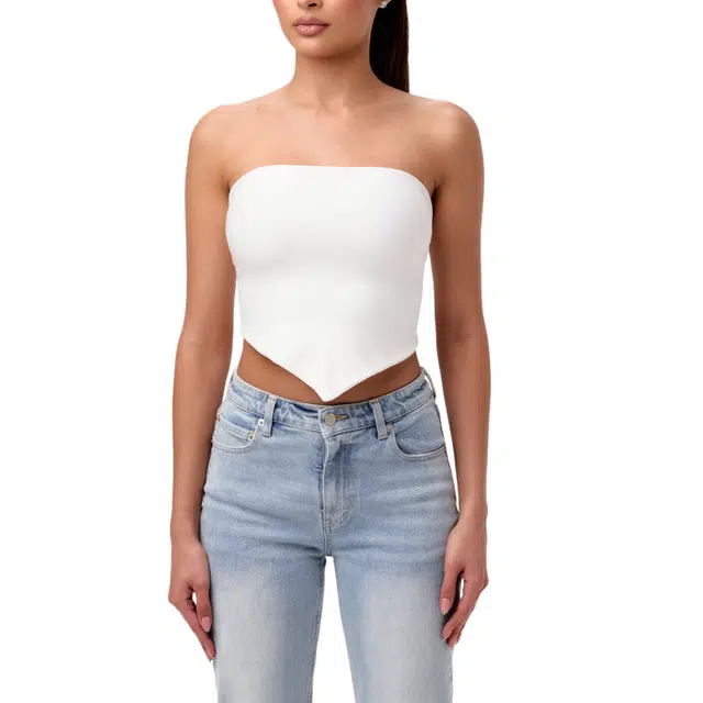 NAKED WARDROBE NW Handkerchief Crop Top