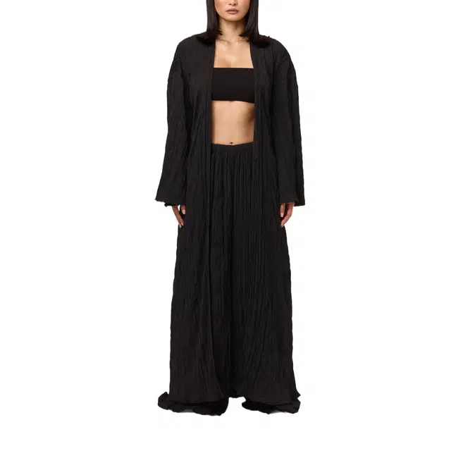 NAKED WARDROBE Belted Duster Pliss