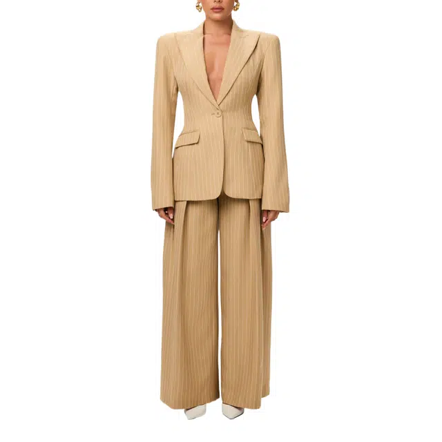 NAKED WARDROBE Pinstripe Suited Blazer
