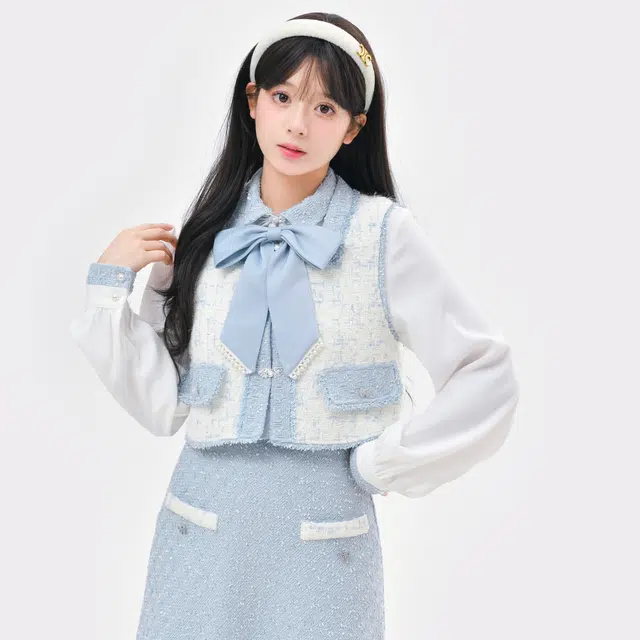 森女部落 原创甜美气质通勤衬衫内搭秋冬 女款 白色