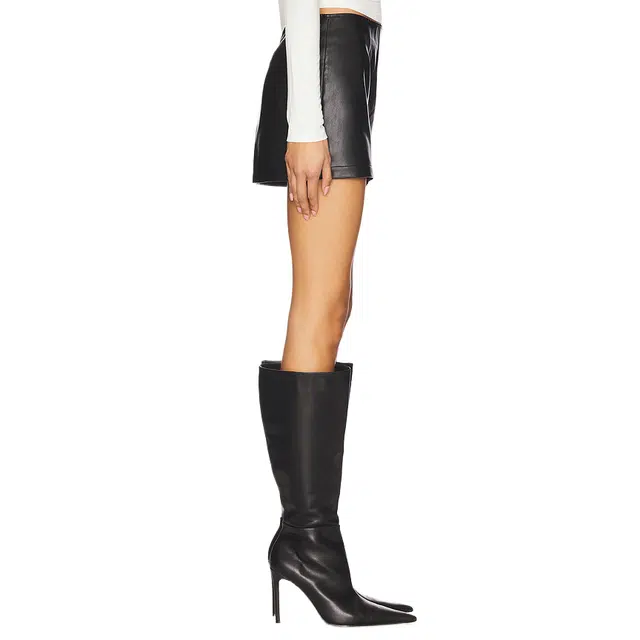 SUPERDOWN Angelique Faux Leather Skirt