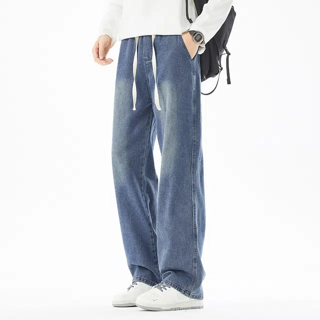 海尔斯 美式百搭时尚简约潮流舒适牛仔裤 男款