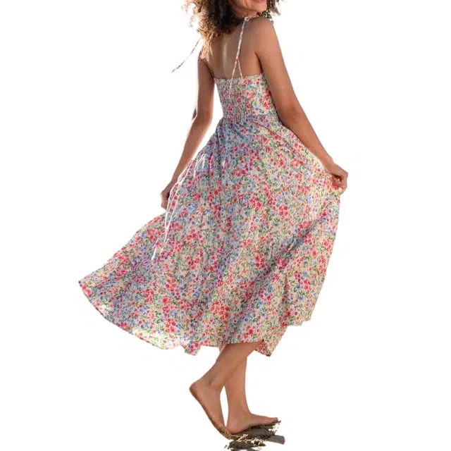 ALTAR'D STATE Alivia Floral Midi Dress