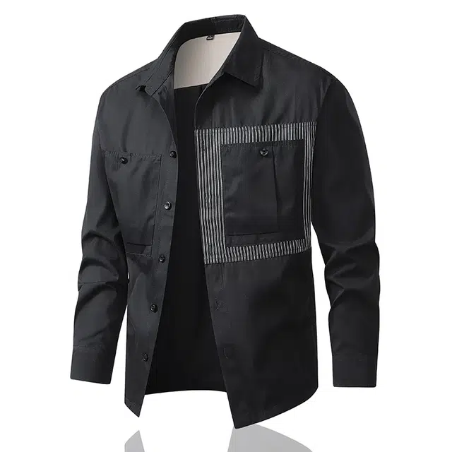 金盾 外套夹克异色长袖衬衫 男款