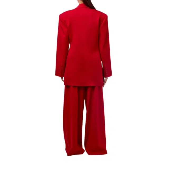 NAKED WARDROBE Suiting Pleated Wide-Leg Pant
