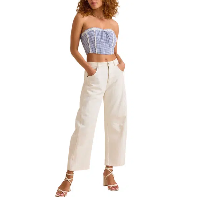 ALTAR'D STATE Maddie Gingham Tube Top