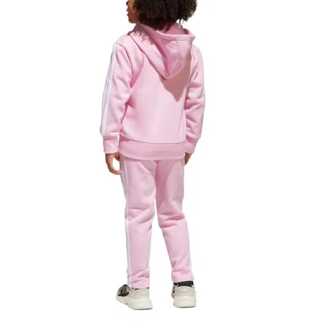 adidas ESSENTIALS Seasonal Tiberio Fleece Track Suit Kids 3-Stripes 2