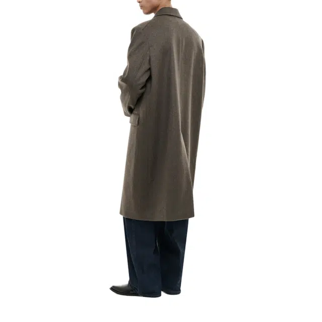BESLOW OVERSIZED CASHMERE DOUBLE BREASTED COAT