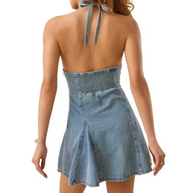 ALTAR'D STATE Denim Mini Dress Zana