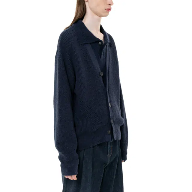 BESLOW LOW GAUGE BULKY SHORT CARDIGAN