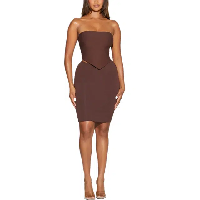 NAKED WARDROBE NW Handkerchief Crop Top