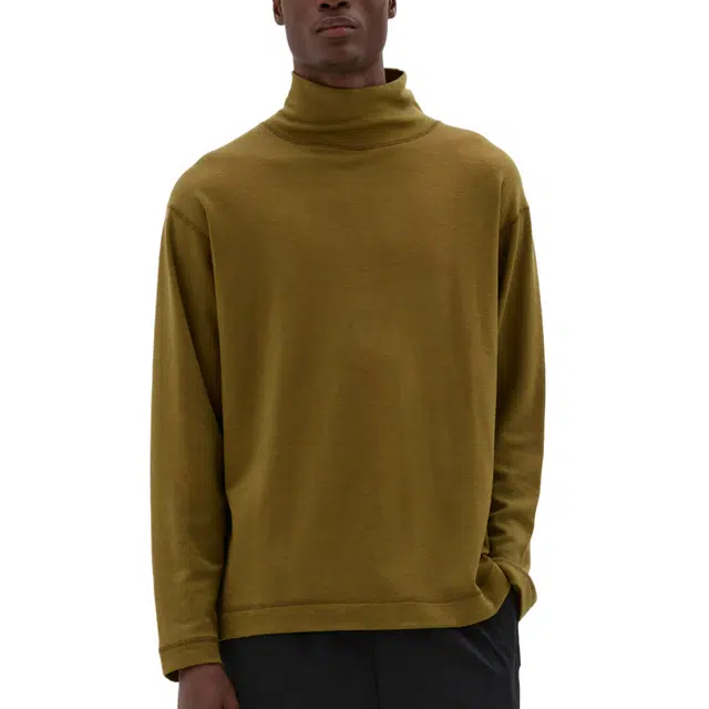 MARGARETHOWELL MIZUNO THERMAL FUNNEL NECK BREATH THERMO WOOL JERSEY