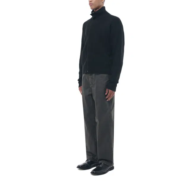 BESLOW COATED DENIM PANTS