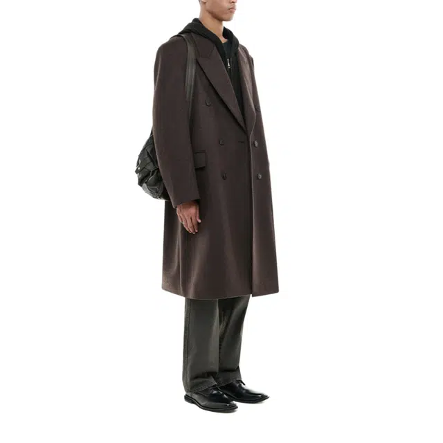 BESLOW OVERSIZED CASHMERE DOUBLE BREASTED COAT