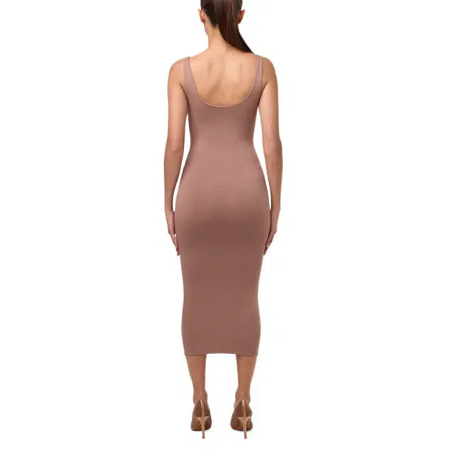 NAKED WARDROBE SCULPT TANK MIDI DRESS NW