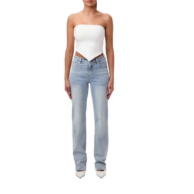 NAKED WARDROBE NW Handkerchief Crop Top