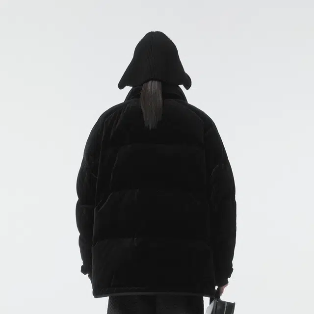 速写 纯色针织羽绒服 男女同款