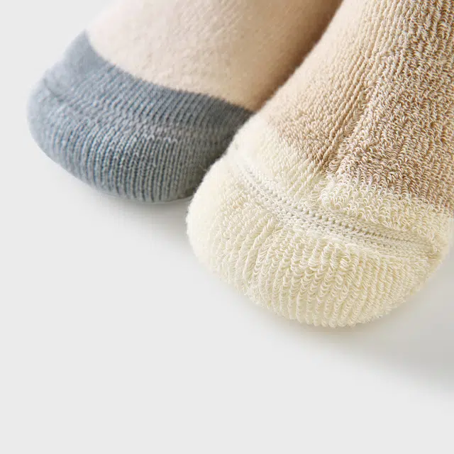 童泰 宝宝中筒袜男童加厚毛圈袜女童无骨袜头可爱宽口袜袜子婴幼童