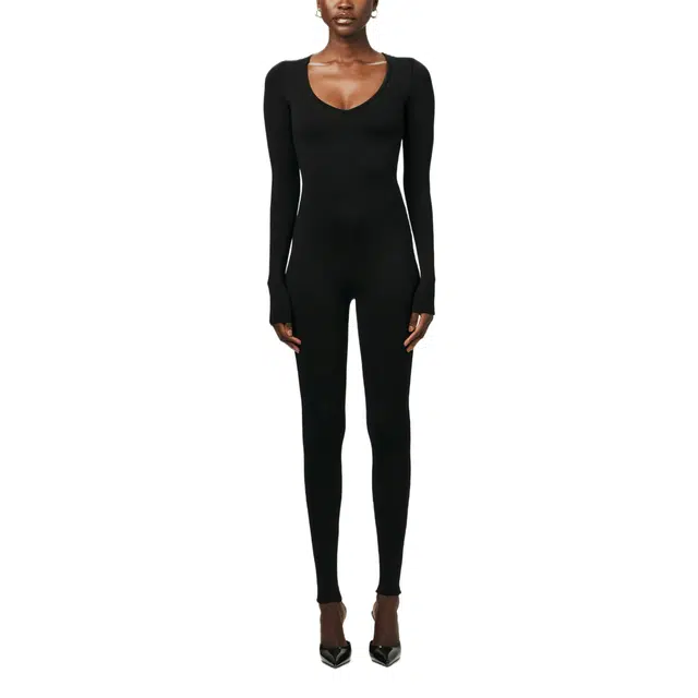 NAKED WARDROBE NW Sculpt V-Neck Jumpsuit