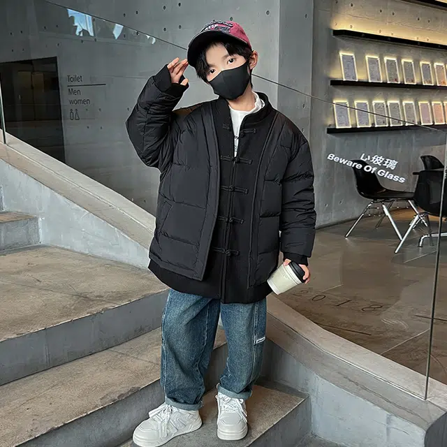 雅鹿羽绒服 冬季羽绒服系列 时尚洋气纯色防水防风保暖长袖 青少年
