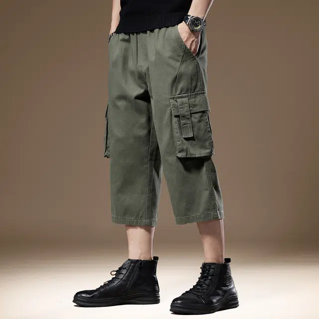 贵色 高街复古废土风松弛感潮牌休闲透气吸汗工装短裤 男女同款