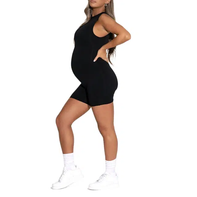 NAKED WARDROBE NW Sleeveless Mama Romper Baby Mama